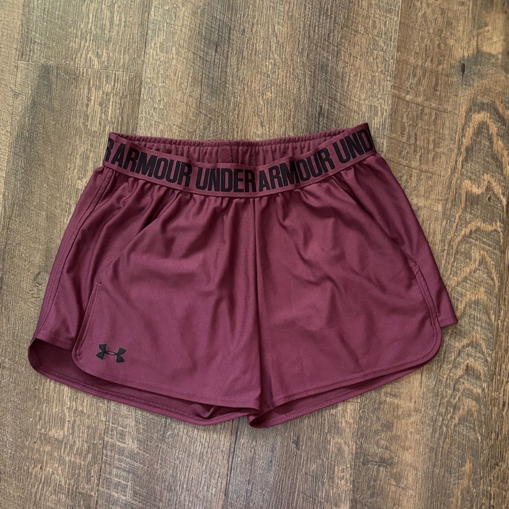 Under Armour Women's Burgundy Athletic Shorts